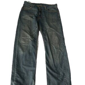 Levi’s 505 Men’s Jeans Blue Straight Leg – Small Rip, Authentic Denim Size 36/34